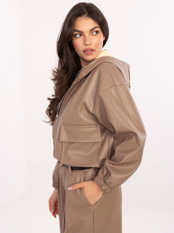 Kurtka-IT-KR-FL9729.15P-ciemny bezowy Kurtka-IT-KR-FL9729.15P-ciemny bezowy