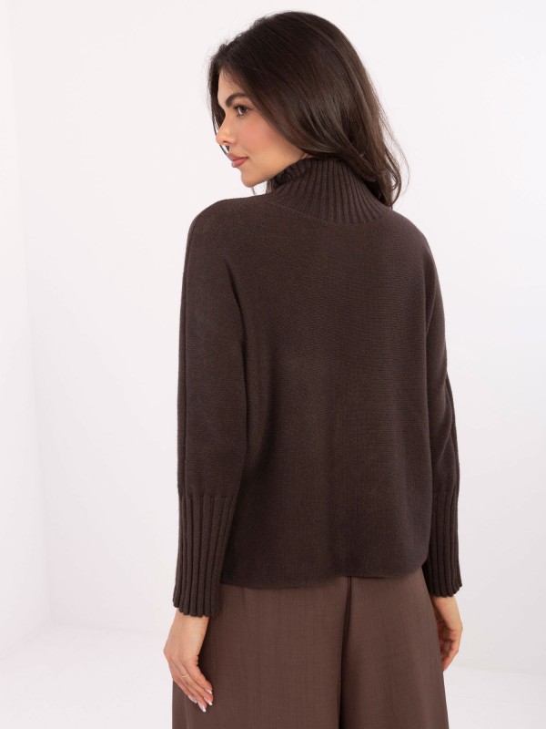 Sweter-IT-SW-8003.18P-ciemny brązowy Sweter-IT-SW-8003.18P-ciemny brązowy