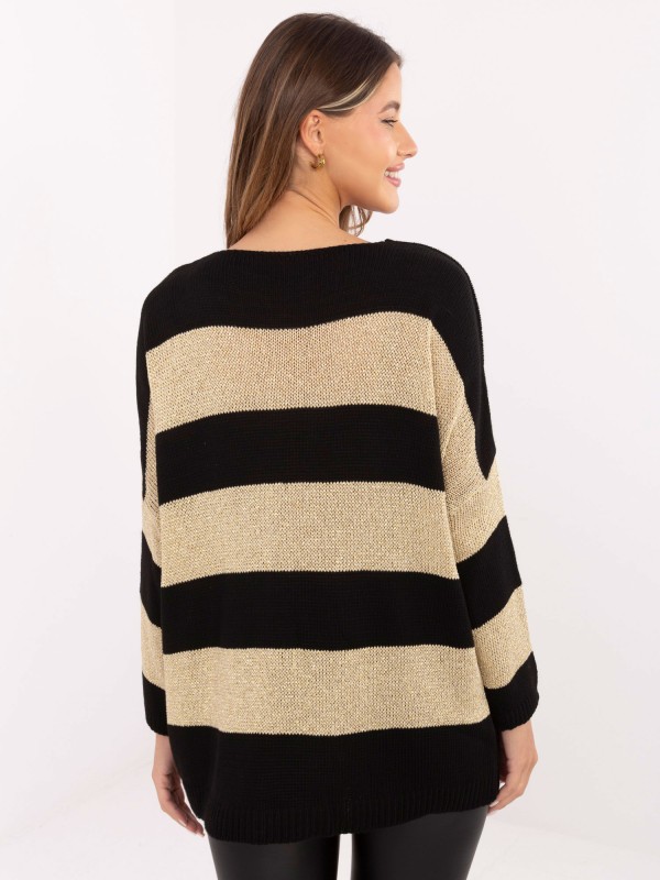 Sweter-MI-SW-2909.55-czarno-złoty