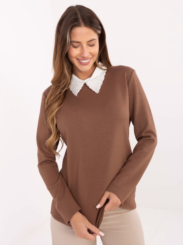 Bluzka-LK-BZ-510124.93-jasny brązowy Bluzka-LK-BZ-510124.93-jasny brązowy