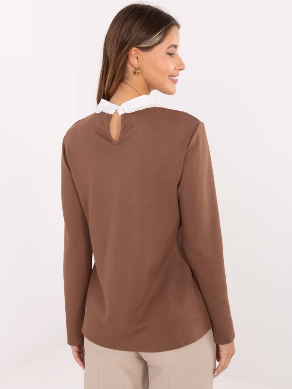 Bluzka-LK-BZ-510124.93-jasny brązowy Bluzka-LK-BZ-510124.93-jasny brązowy