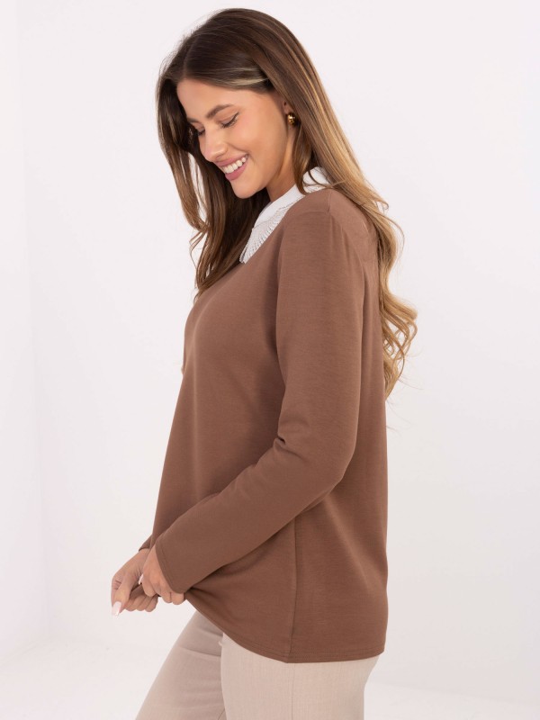 Bluzka-LK-BZ-510124.93-jasny brązowy Bluzka-LK-BZ-510124.93-jasny brązowy