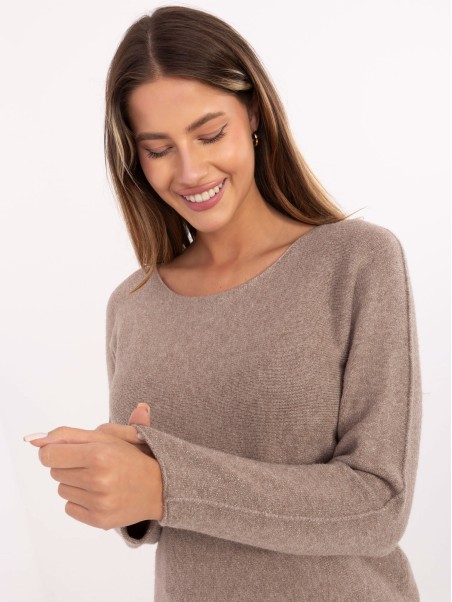 Sweter-IT-SW-0110.84-ciemny bezowy