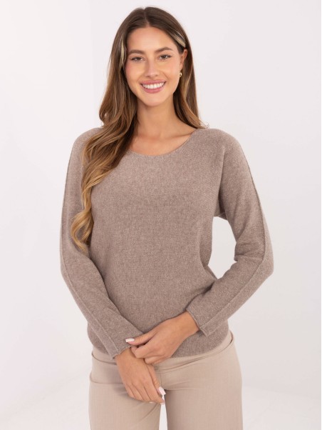 Sweter-IT-SW-0110.84-ciemny bezowy