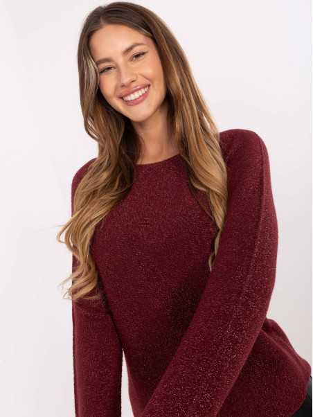Sweter-IT-SW-0110.84-bordowy