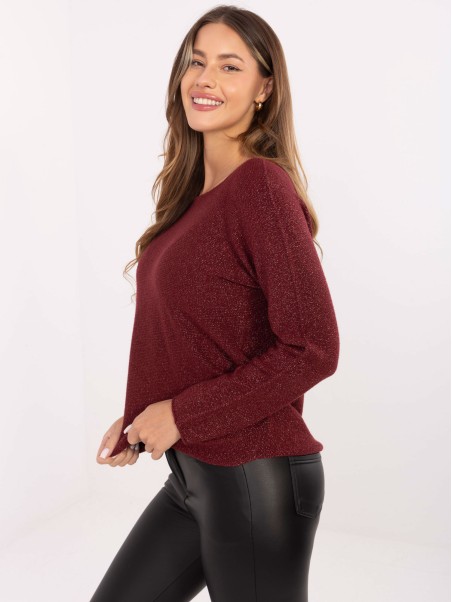 Sweter-IT-SW-0110.84-bordowy