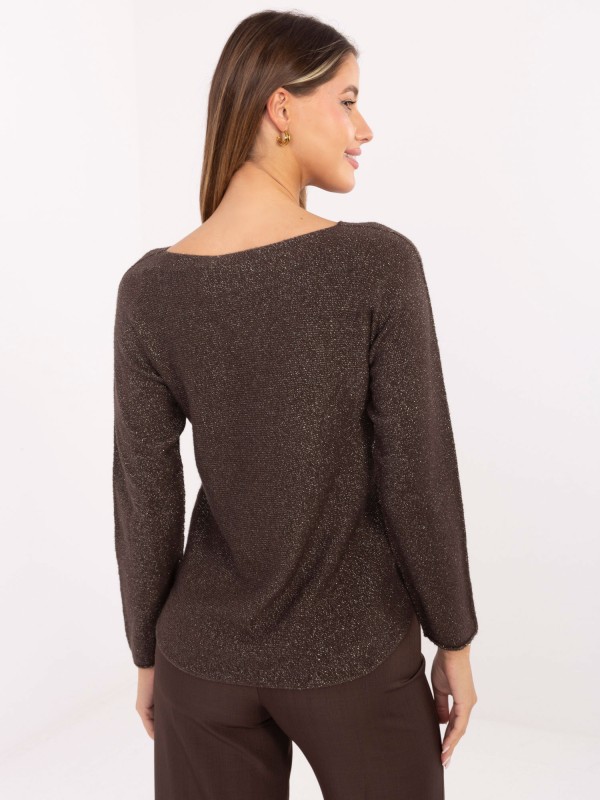 Sweter-IT-SW-0110.84-ciemny brązowy 2