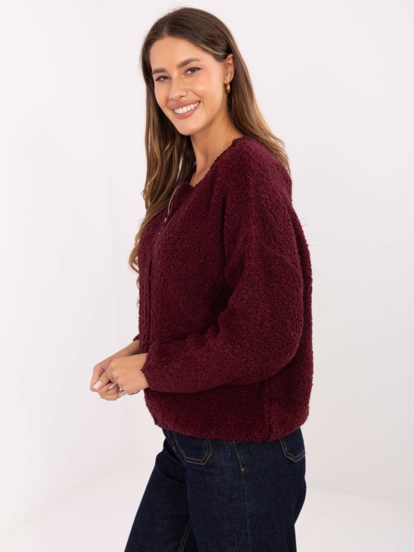 Megztinis-MI-SW-3WB219.21-bordo spalvos