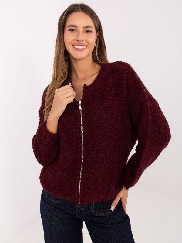 Megztinis-MI-SW-3WB219.21-bordo spalvos Megztinis-MI-SW-3WB219.21-bordo spalvos