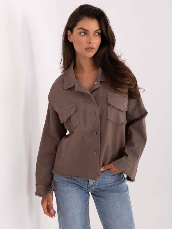 Marškinėliai-IT-KS-FL5779.87-tamsiai smėlio spalvos Marškinėliai-IT-KS-FL5779.87-tamsiai smėlio spalvos