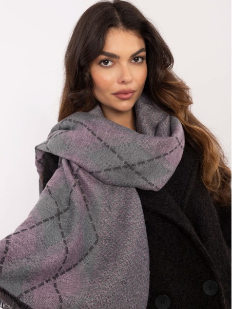 Šalikas-AT-CH-12301.82P-pilkai rožinis