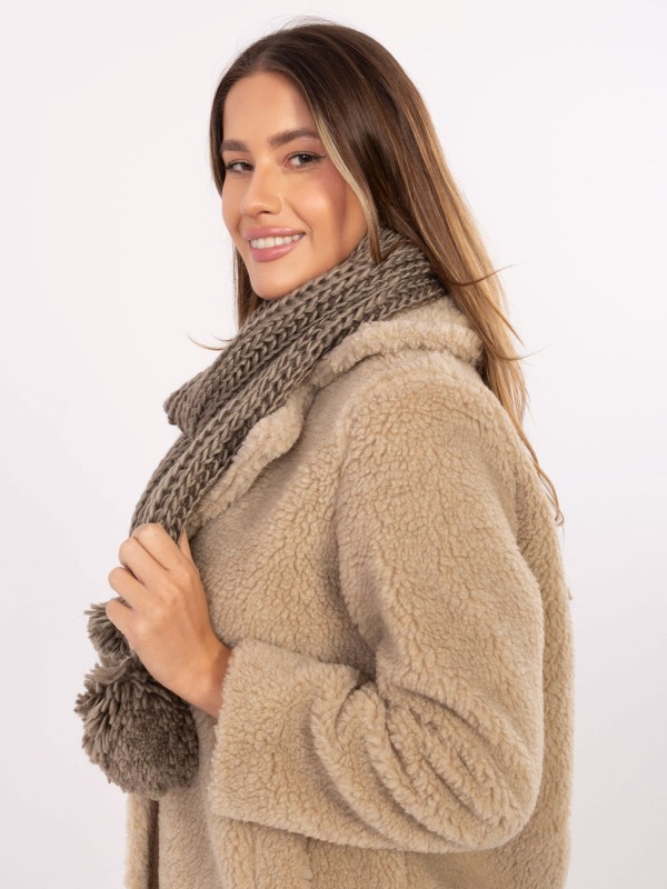 Šalikas-AT-SZ-S-2203.87-tamsiai smėlio spalvos