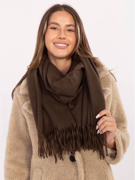 Šalikas-AT-SZ-23185.73P-tamsiai rudas