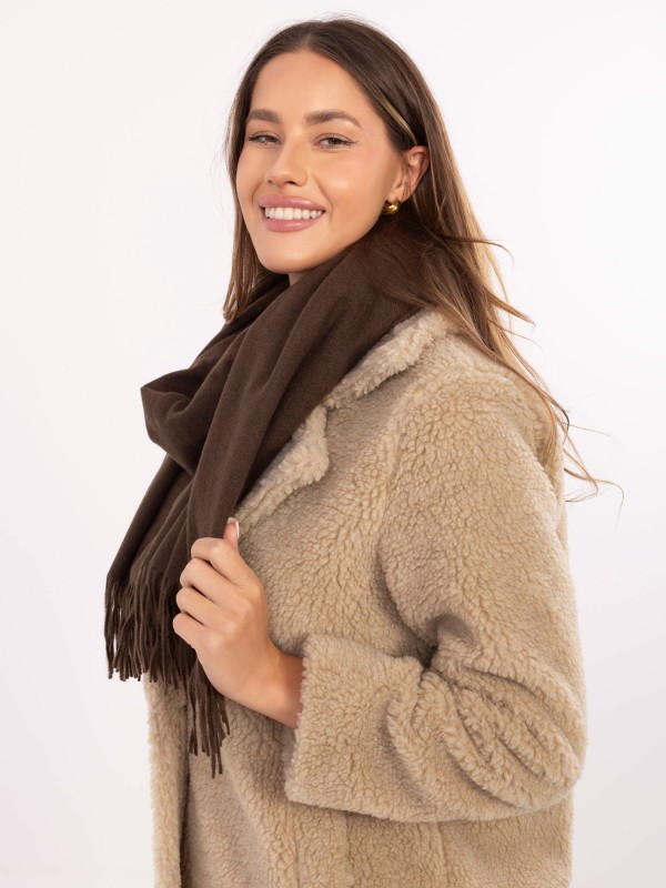 Šalikas-AT-SZ-23185.73P-tamsiai rudas