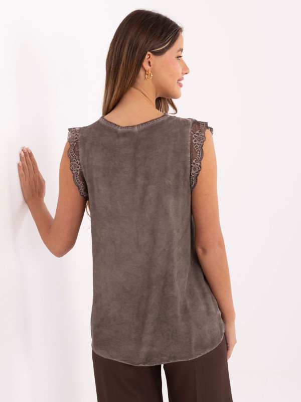 Palaidinė-MI-BZ-7975.09P-tamsiai smėlio spalvos Palaidinė-MI-BZ-7975.09P-tamsiai smėlio spalvos