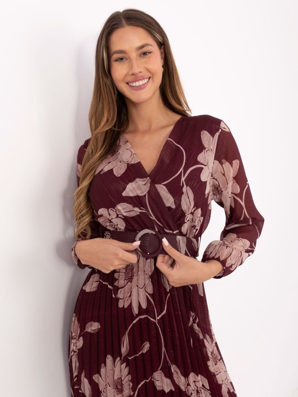 Suknelė-IT-SK-11389.27P-bordo spalvos Suknelė-IT-SK-11389.27P-bordo spalvos