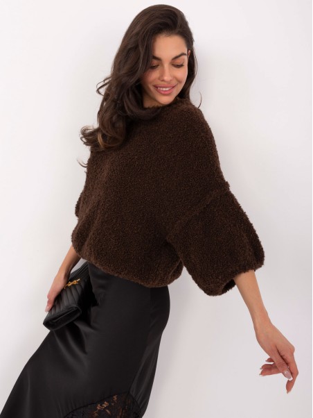 Megztinis-IT-SW-72802.77-tamsiai rudas