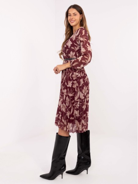 Suknelė-IT-SK-10536-1.16P-bordo spalvos