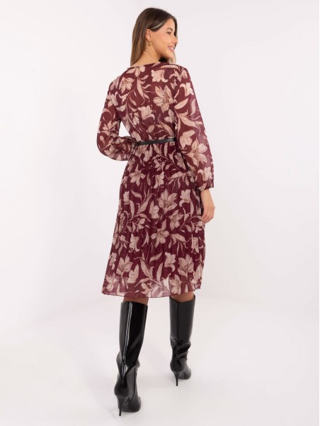 Suknelė-IT-SK-10536-1.16P-bordo spalvos