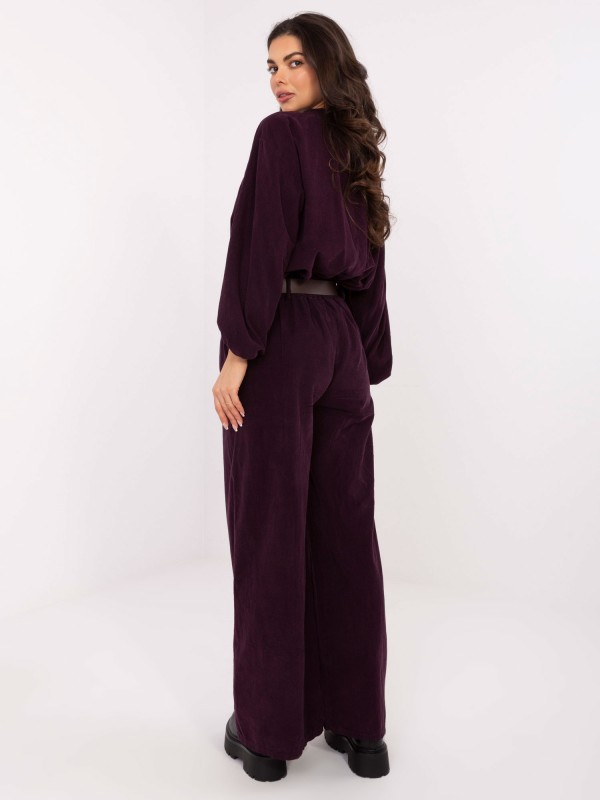 Kelnės-IT-SP-25782.73-tamsiai violetinės