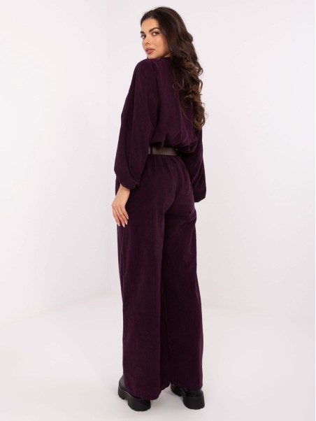 Kelnės-IT-SP-25782.73-tamsiai violetinės