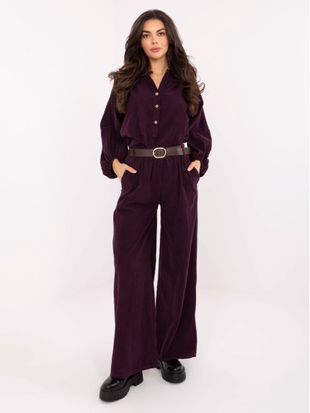 Kelnės-IT-SP-25782.73-tamsiai violetinės