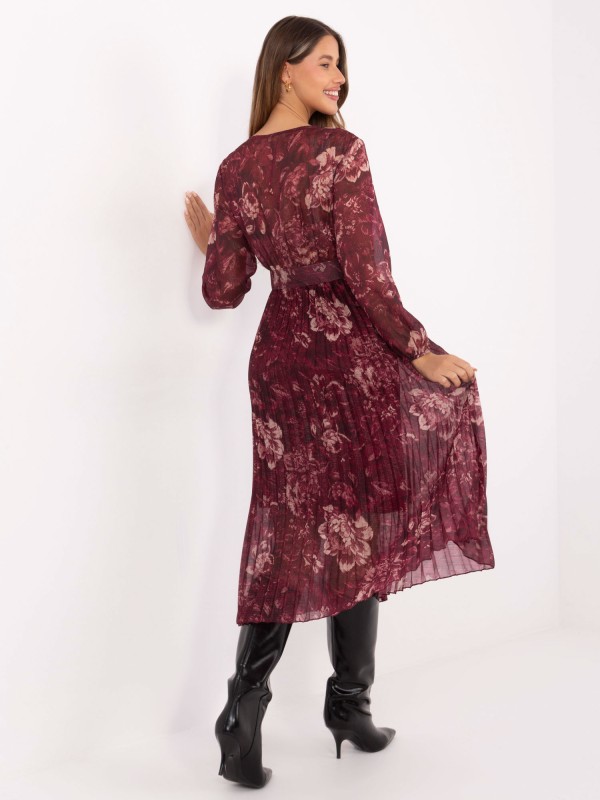 Suknelė-IT-SK-11389-2.12P-bordo spalvos Suknelė-IT-SK-11389-2.12P-bordo spalvos