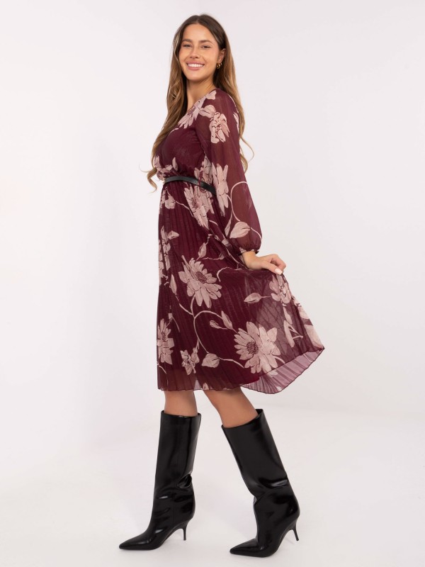 Suknelė-IT-SK-10536.18P-bordo spalvos 2