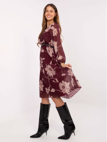 Suknelė-IT-SK-10536.18P-bordo spalvos