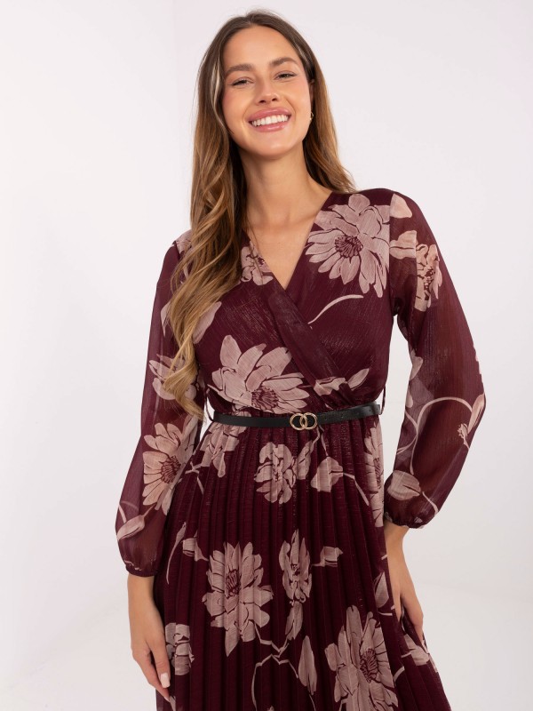 Suknelė-IT-SK-10536.18P-bordo spalvos Suknelė-IT-SK-10536.18P-bordo spalvos