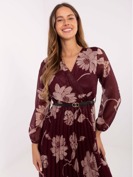 Suknelė-IT-SK-10536.18P-bordo spalvos