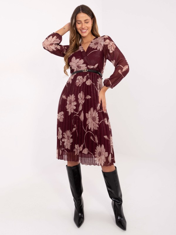 Suknelė-IT-SK-10536.18P-bordo spalvos Suknelė-IT-SK-10536.18P-bordo spalvos