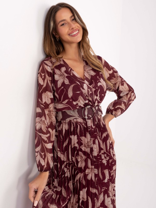 Suknelė-IT-SK-11389-1.28P-bordo spalvos Suknelė-IT-SK-11389-1.28P-bordo spalvos