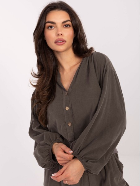 Marškinėliai-IT-KS-233607.63-tamsiai chaki spalvos