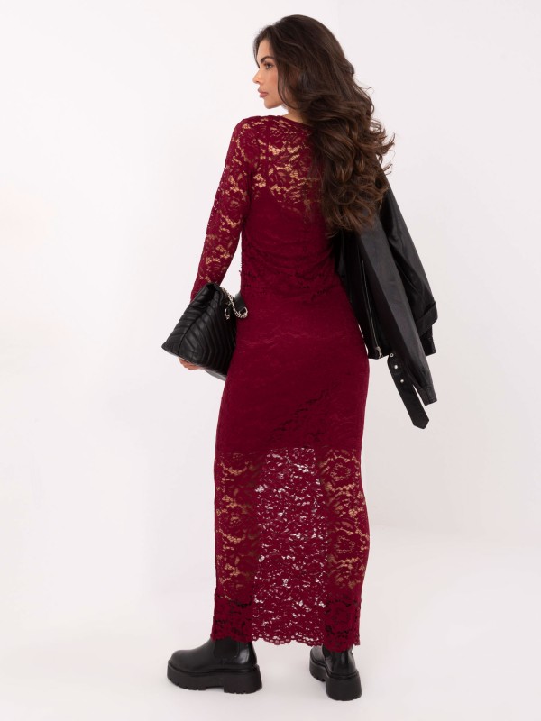 Suknelė-MI-SK-A1564.22P-bordo spalvos Suknelė-MI-SK-A1564.22P-bordo spalvos