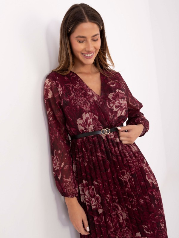 Suknelė-IT-SK-10536-2.35-bordo spalvos Suknelė-IT-SK-10536-2.35-bordo spalvos