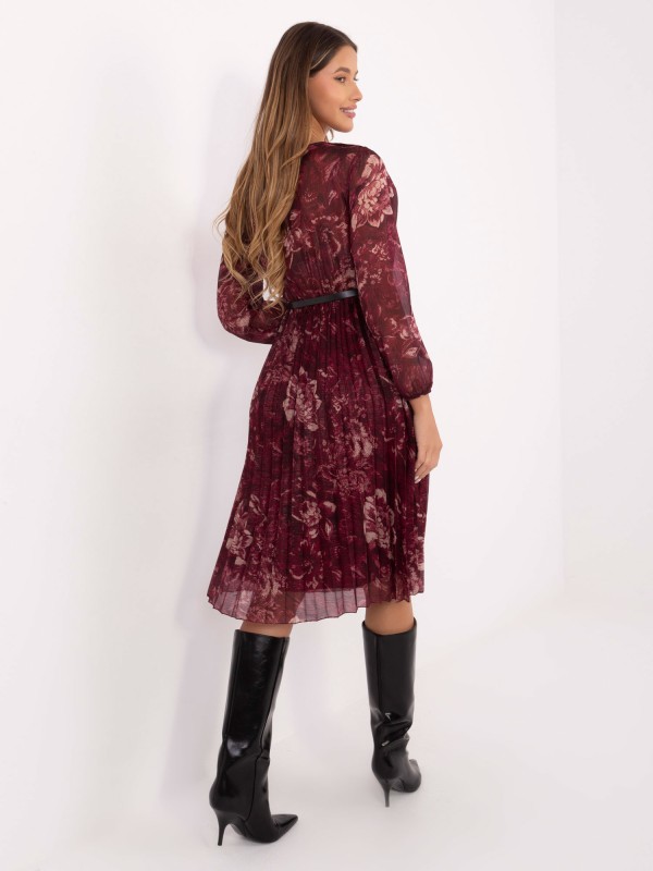 Suknelė-IT-SK-10536-2.35-bordo spalvos Suknelė-IT-SK-10536-2.35-bordo spalvos