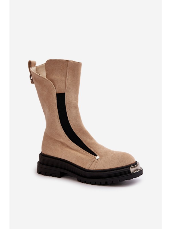 Moteriški sniego batai Big Star II274121 smėlio spalvos