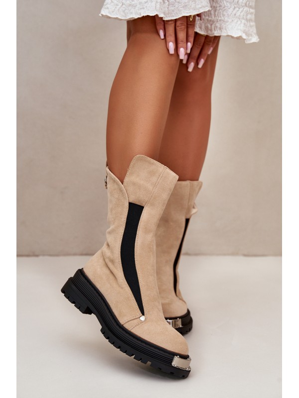 Moteriški sniego batai Big Star II274121 smėlio spalvos