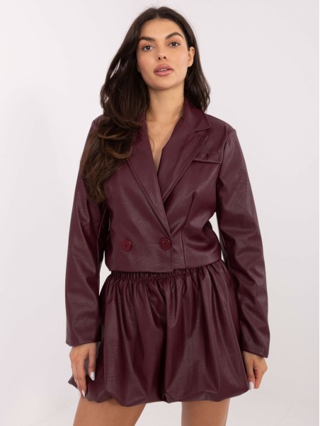 Sijonas-IT-SD-FL9791.17P-bordo spalvos