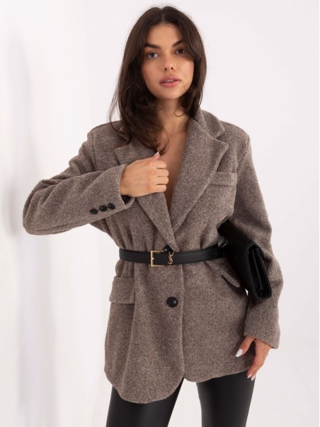 Paltas-IT-PL-FL7696.16-tamsiai smėlio spalvos