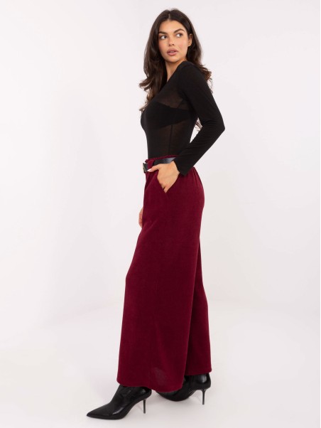 Kelnės-IT-SP-FL5583.16P-bordo spalvos