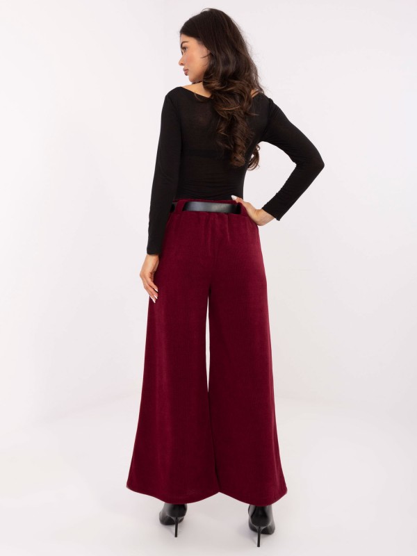 Kelnės-IT-SP-FL5583.16P-bordo spalvos