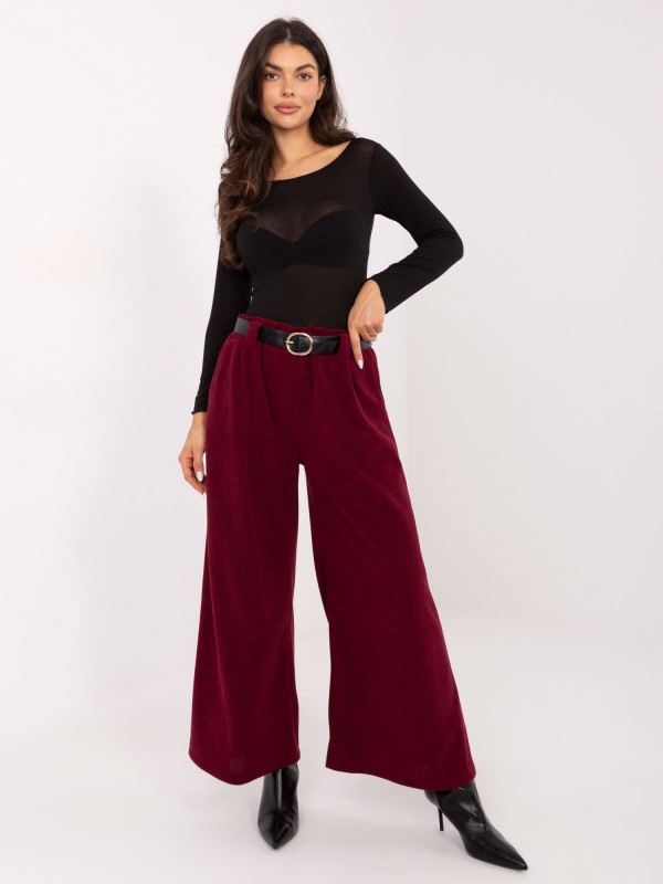 Kelnės-IT-SP-FL5583.16P-bordo spalvos