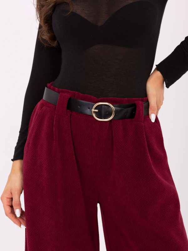 Kelnės-IT-SP-FL5583.16P-bordo spalvos