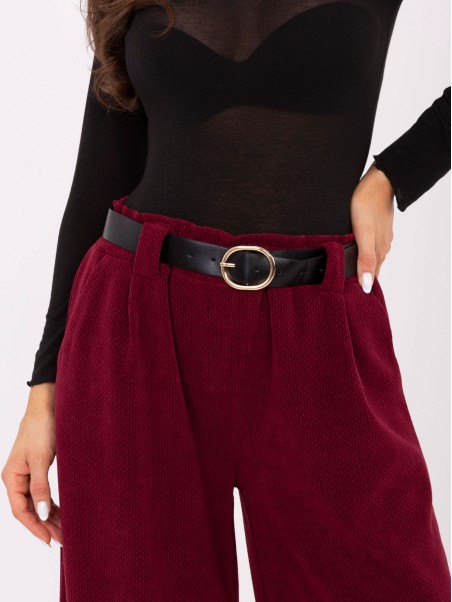 Kelnės-IT-SP-FL5583.16P-bordo spalvos