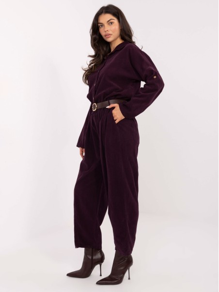 Kelnės-IT-SP-258009.83-tamsiai violetinės