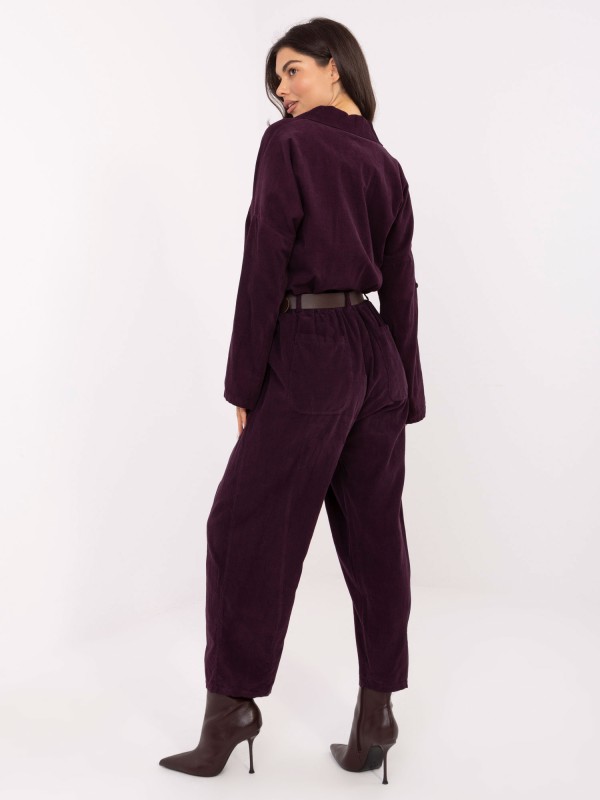 Kelnės-IT-SP-258009.83-tamsiai violetinės