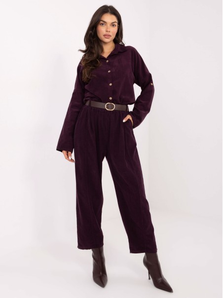 Kelnės-IT-SP-258009.83-tamsiai violetinės