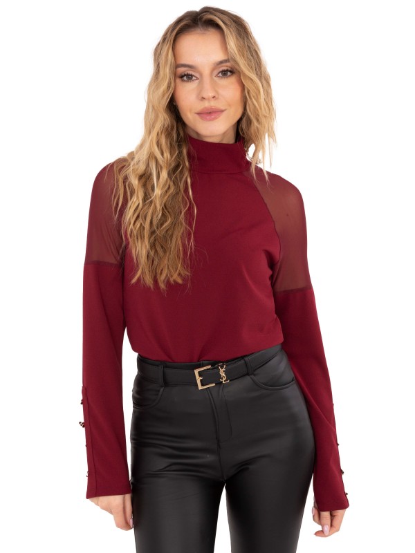 Palaidinė-MI-BZ-M776.13-bordo spalvos